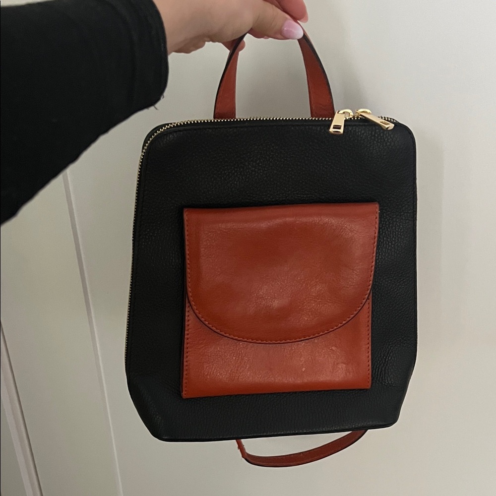 Chic Black and Brown Women's Backpack